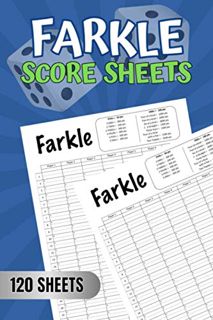 [View] KINDLE PDF EBOOK EPUB Farkle Score Sheets: Farkle Scorecards, Farkle Score Keeping Cards - 6x