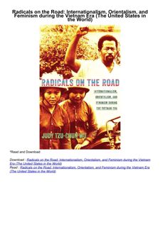 download⚡️❤️ Radicals on the Road: Internationalism, Orientalism, and Feminism during the