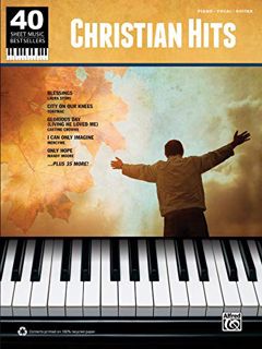 VIEW [PDF EBOOK EPUB KINDLE] 40 Sheet Music Bestsellers -- Christian Hits: Piano/Vocal/Guitar by  Al