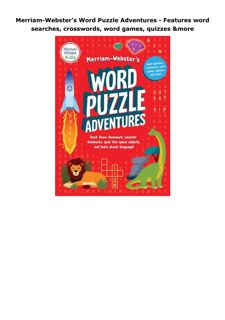 Ebook Merriam-Webster’s Word Puzzle Adventures - Features word searches, crosswords, word games, qui