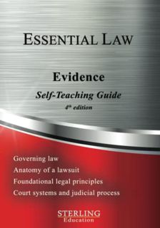 [ACCESS] [PDF EBOOK EPUB KINDLE] Evidence: Essential Law Self-Teaching Guide Evidence (Essential Law