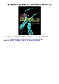 get⚡[PDF]❤ Led Zeppelin: Expanded Edition, All the Albums, All the Songs