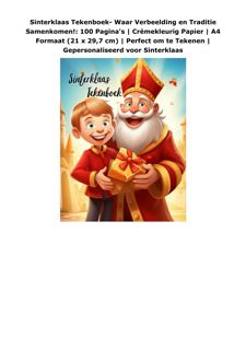 PDF Download Sinterklaas Tekenboek- Waar Verbeelding en Traditie Samenkomen!: 100 Pagina's | Crèmekl