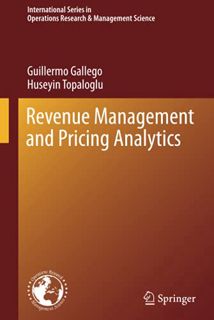 Read EPUB KINDLE PDF EBOOK Revenue Management and Pricing Analytics (International Series in Operati