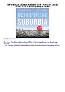 ⚡download Retrofitting Suburbia, Updated Edition: Urban Design Solutions for Redesigning