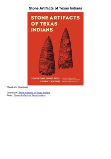⚡download Stone Artifacts of Texas Indians