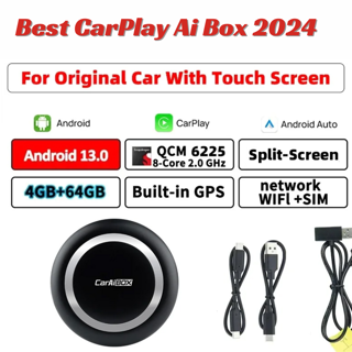 CarAiBOX Android 13.0 Qualcomm 6225 8-Core CPU CarPlay Ai Box Wireless CarPlay
