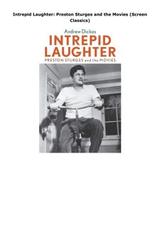 PDF Download Intrepid Laughter: Preston Sturges and the Movies (Screen Classics)