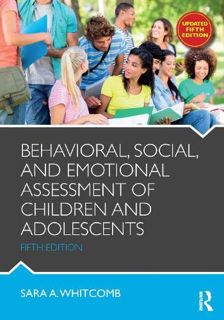 [Get] EPUB KINDLE PDF EBOOK Behavioral, Social, and Emotional Assessment of Children and Adolescents