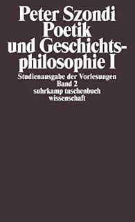 Read [EBOOK EPUB KINDLE PDF] Suhrkamp Taschenbücher Wissenschaft, Nr.40, Poetik und Geschichtsphilos