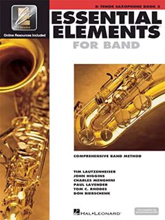 Read [KINDLE PDF EBOOK EPUB] Essential Elements for Band Bb Tenor Saxophone - Book 2 with EEi (Book/