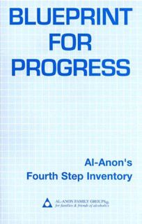 Get [PDF EBOOK EPUB KINDLE] Blueprint for Progress: Al-Anon's Fourth Step Inventory by  Al-Anon Fami