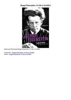 ❤[PDF]⚡  Sergei Eisenstein: A Life in Conflict