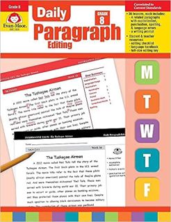 [PDF❤️Download✔️ Evan-Moor Daily Paragraph Editing, Grade 8 Full Ebook