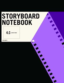 PDF Storyboard Notebook 4x3 Aspect Ratio 200 Pages: Professional Thumbnail
