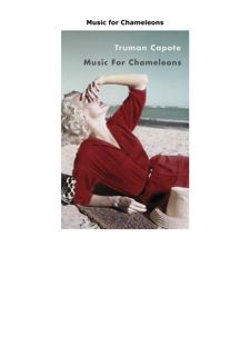 Kindle (online PDF) Music for Chameleons