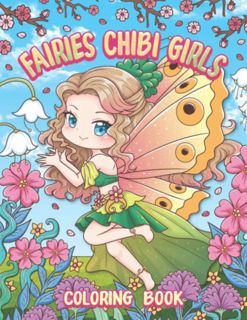 [Read] [KINDLE PDF EBOOK EPUB] Fairies Chibi Girls Coloring Book: Kawaii Chibi Girls in Magical Fair