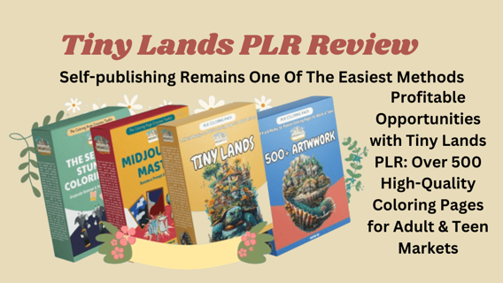 Tiny Lands Review: (PLR) Coloring Books for Adults and Teens