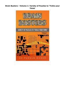 Download Brain Busters - Volume 1: Variety of Puzzles to 'Tickle your Think'