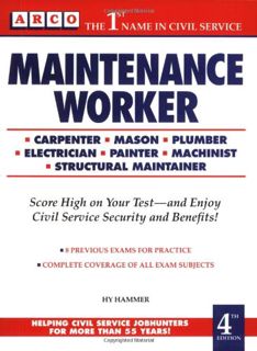 [ACCESS] EBOOK EPUB KINDLE PDF Maintenance Workers Exam, 4th ed (Maintenance Worker : Mechanical Mai