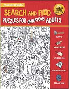 GET [EPUB KINDLE PDF EBOOK] Search and Find Puzzle Book For (Immature) Adults by Awkward Family,Mike