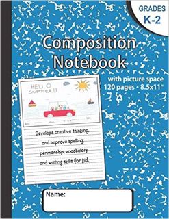 eBooks ?? Download Composition notebook with picture space: Hand writting practice book 8.5x11 with