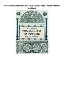 Ebook Ornamental Ironwork: Over 670 Illustrations (Dover Pictorial Archive)