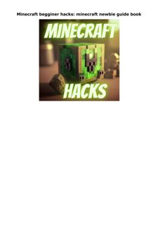 Ebook (download) Minecraft begginer hacks: minecraft newbie guide book