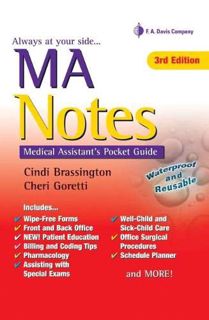 [View] [KINDLE PDF EBOOK EPUB] MA Notes: Medical Assistant's Pocket Guide by  Cindi Brassington MS