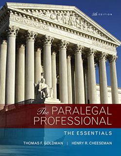 Get [KINDLE PDF EBOOK EPUB] Paralegal Professional, The: The Essentials by  Thomas Goldman &  Henry