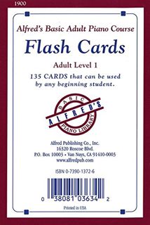 GET [EPUB KINDLE PDF EBOOK] Alfred's Basic Adult Piano Course Flash Cards: Level 1, Flash Cards by