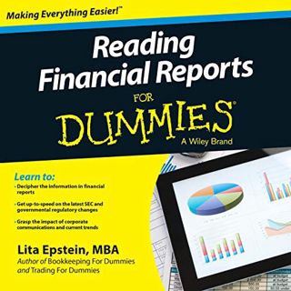 [READ] [EPUB KINDLE PDF EBOOK] Reading Financial Reports for Dummies, 3rd Edition by  Lita Epstein,S