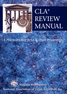 [VIEW] [PDF EBOOK EPUB KINDLE] CLA Review Manual: A Practical Guide to CLA Exam Preparation by  Virg