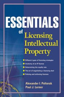 GET PDF EBOOK EPUB KINDLE Essentials of Licensing Intellectual Property by  Alexander I. Poltorak 💑