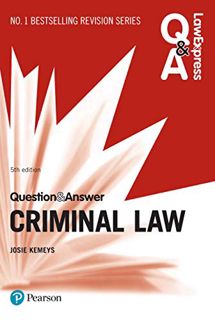 Get [PDF EBOOK EPUB KINDLE] Law Express Question and Answer: Criminal Law (Law Express Questions & A