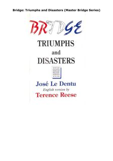 PDF Bridge: Triumphs and Disasters (Master Bridge Series)