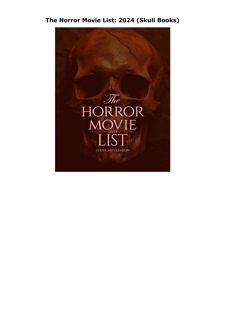 Pdf (read online) The Horror Movie List: 2024 (Skull Books)