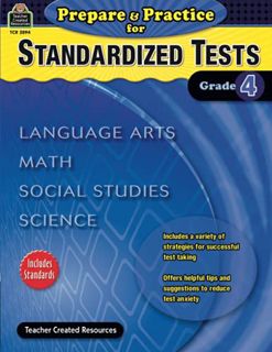 Read [PDF EBOOK EPUB KINDLE] Prepare & Practice for Standardized Tests Grade 4: Language Arts, Math,
