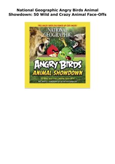 PDF KINDLE DOWNLOAD National Geographic Angry Birds Animal Showdown: 5