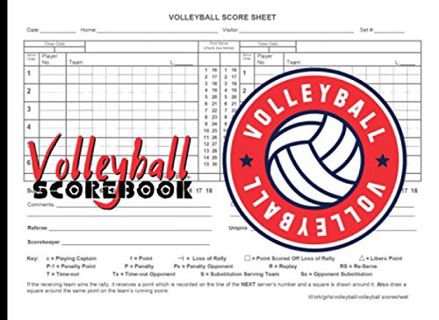 [Get] KINDLE PDF EBOOK EPUB Volleyball Scorebook: Volleyball Game Record Keeper Book | 100 Pages | 8