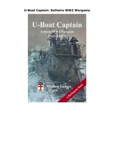 PDF U-Boat Captain: Solitaire WW2 Wargame