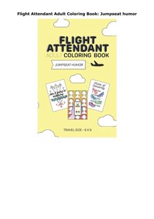 PDF Flight Attendant Adult Coloring Book: Jumpseat humor