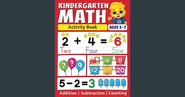 PDF 📖 Kindergarten Math Activity Book: Addition, Subtraction, Learn to Count, Number Tracing, M