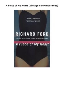 PDF Read Online A Piece of My Heart (Vintage Contemporaries)
