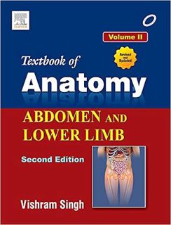 Books ✔️ Download Textbook of Anatomy: Abdomen and Lower Limb, Vol II - 2E Complete Edition