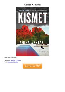 ⚡[PDF]✔ Kismet: A Thriller