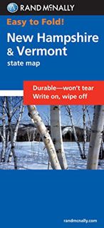 Read [KINDLE PDF EBOOK EPUB] Rand McNally Easy To Fold: New Hampshire, Vermont (Laminated Fold Map)