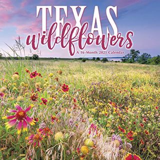 VIEW [KINDLE PDF EBOOK EPUB] 2021 Texas Wildflowers Wall Calendar by  Trends International 📙