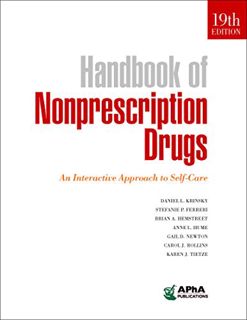 Get [EBOOK EPUB KINDLE PDF] Handbook of Nonprescription Drugs: An Interactive Approach to Self-Care