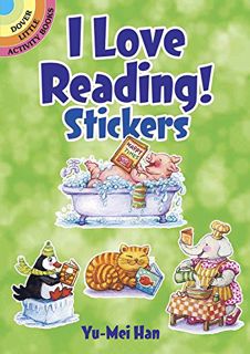 [GET] EBOOK EPUB KINDLE PDF I Love Reading Stickers (Dover Little Activity Books Stickers) by  Yu-Me